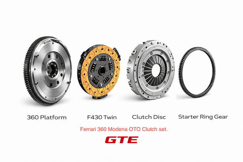 Introducing the Ferrari 360 Modena & Challenge Stradale OTO Conversion Kit. Twin Disc Clutch Upgrade with F430 Technology
