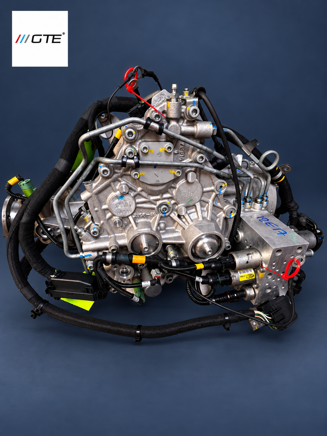 Ferrari FF and GTC4Lusso 4RM PTU, front bumper-facing side with hydraulic power unit on the right of the image.